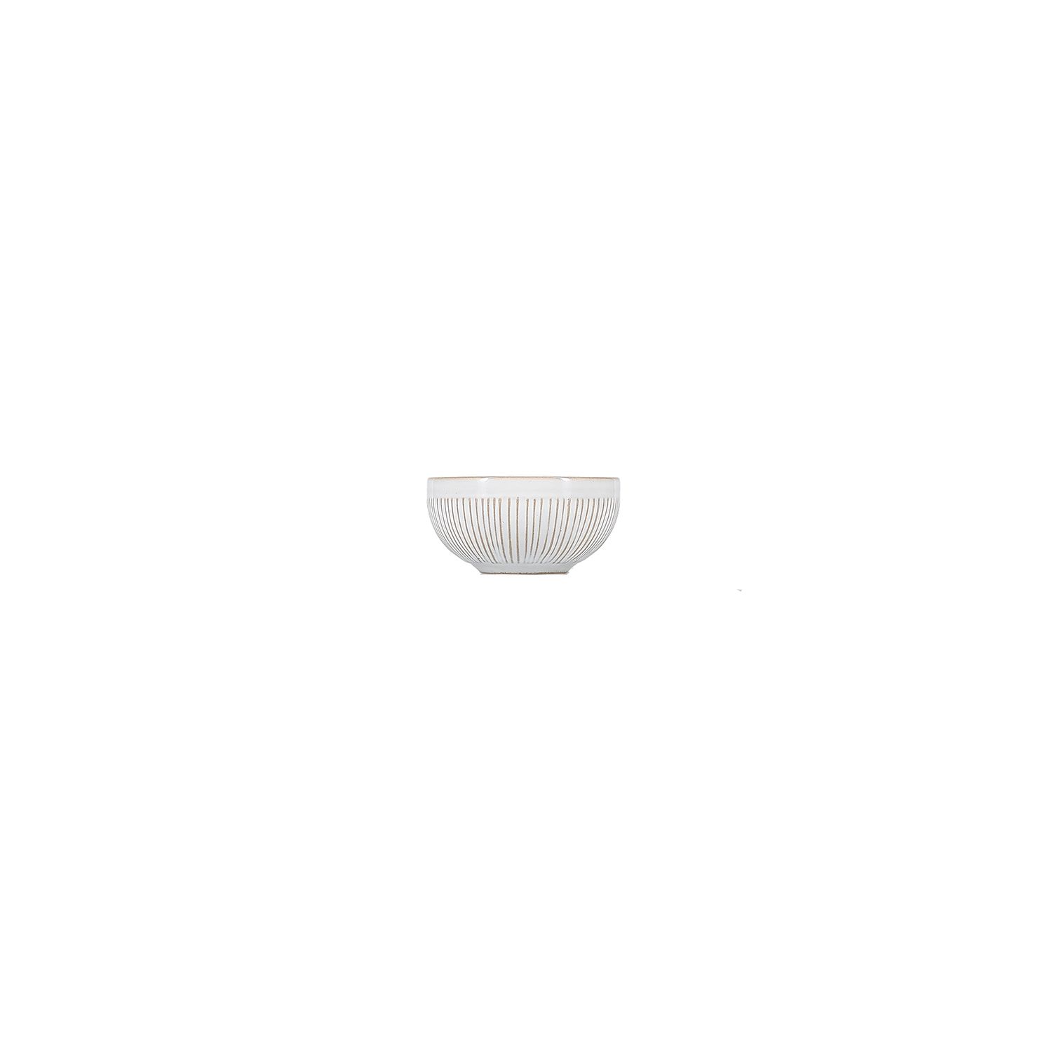 Kommetje 8,5 cm gestreept White Brass