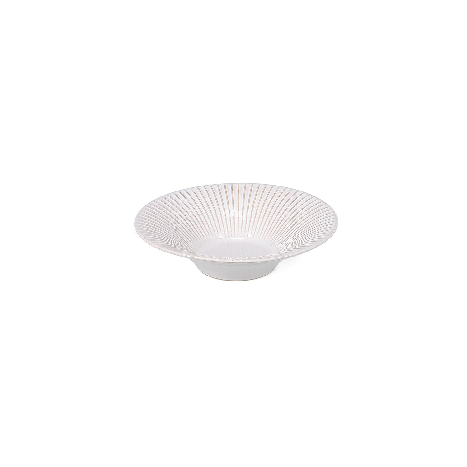 Diep bord 20,5 cm gestreept White Brass