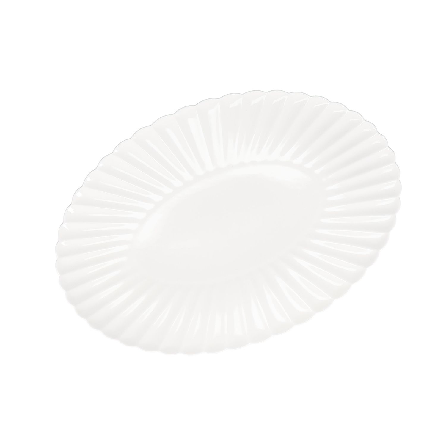 Serveerschaal 36,5x25 cm Bloom White