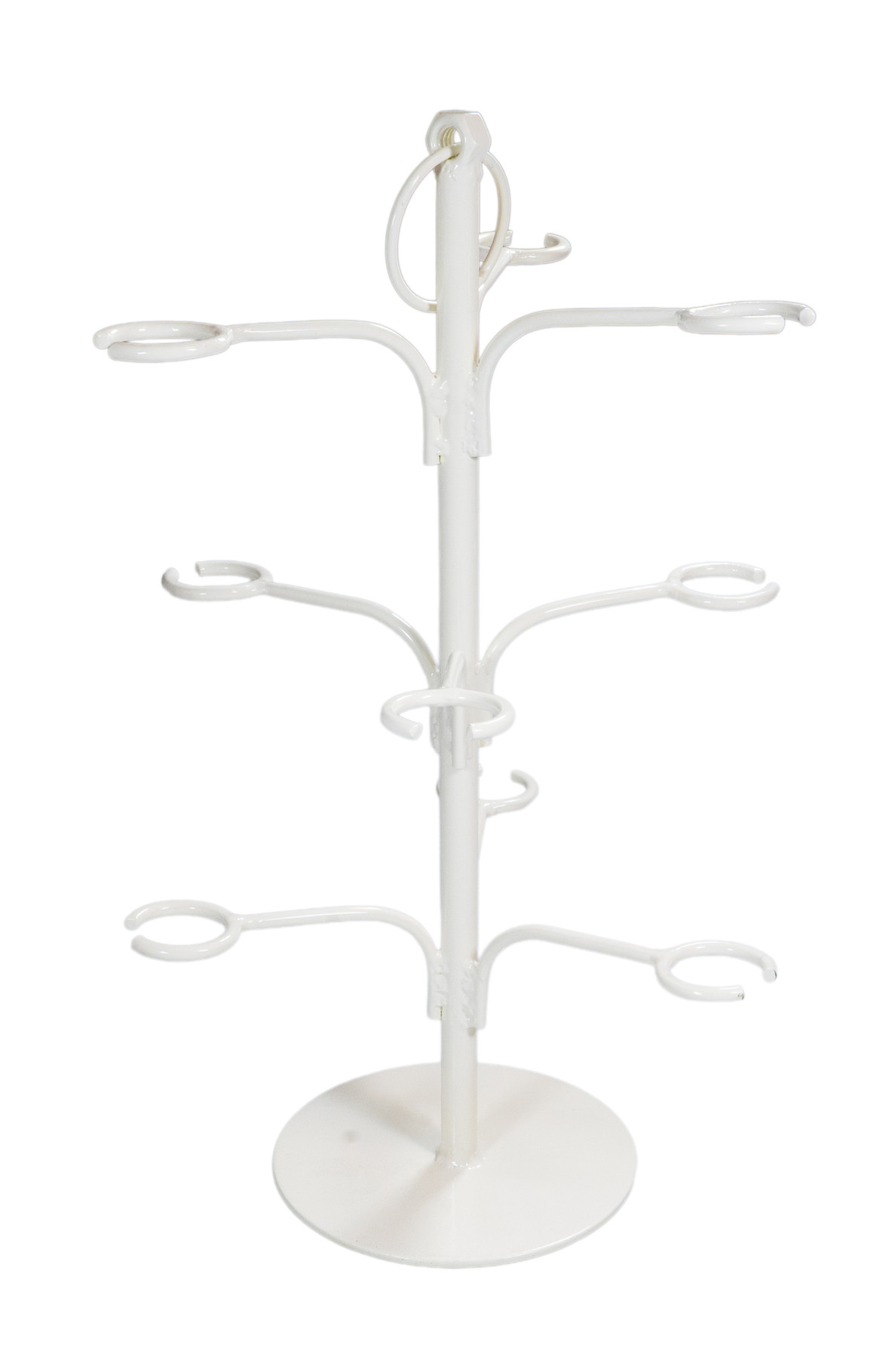 Etagere voor 9 glazen wit 46 cm 