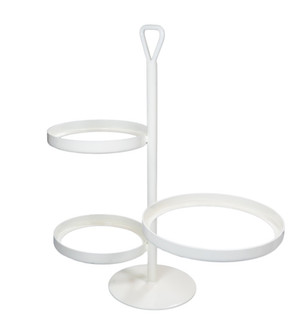 Etagere voor 3 bordjes wit 46 cm