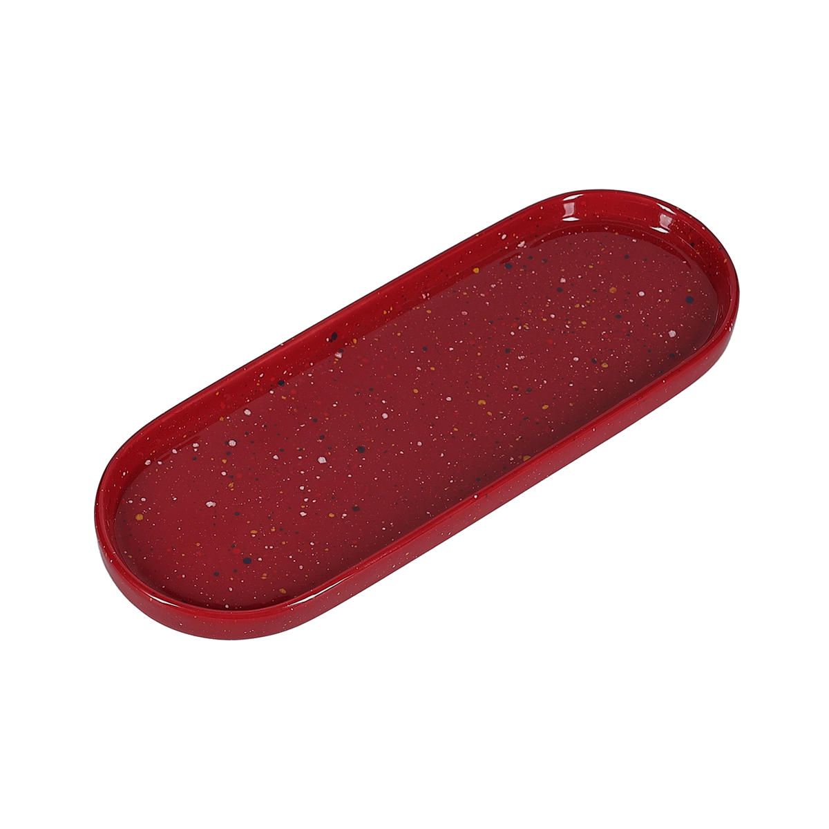 Serveerschaal 28,5 cm Fika Burgundy rood