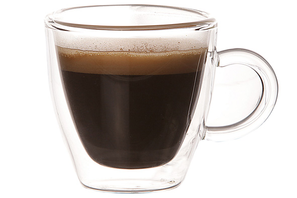 Espresso mok dubbelwandig glas 6 cl 6x6cm