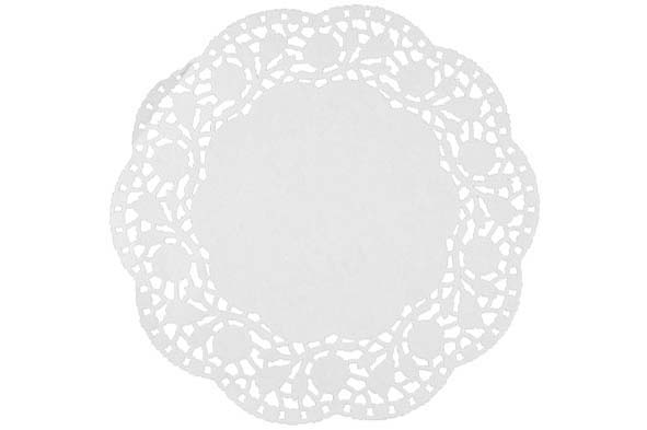 Kantpapier 14 cm rond 24 st