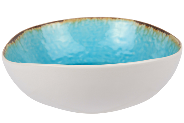 Laguna Azzuro slakom 19 cm blauw wit