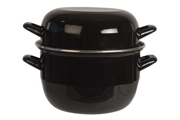 Mosselpan horeca 2 kg zwart 20 cm