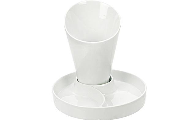 Frietzak met onderbord 15,5 cm