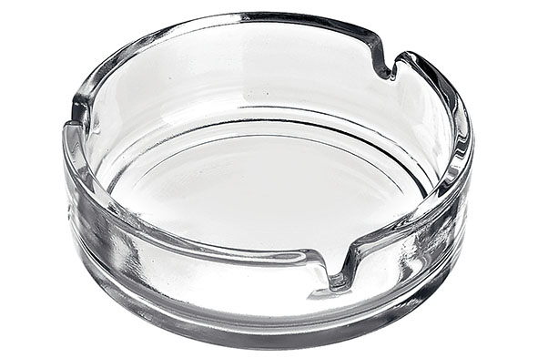 Asbak transparant 10,6 cm