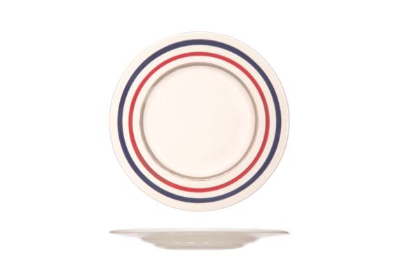Plat bord Cucina strepen 28 cm