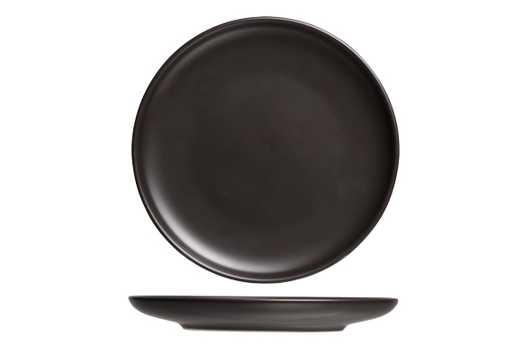 Bord rond zwart 23,3 cm Okinawa