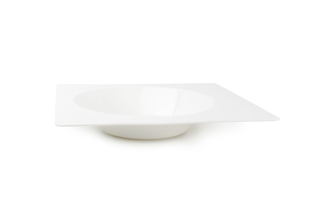 Diep bord vierkant met rand 27 cm Yong Verso