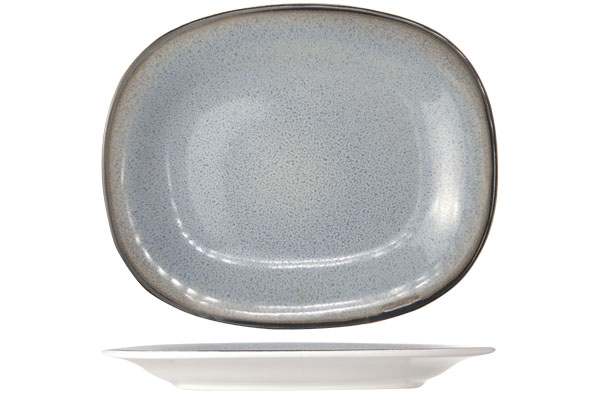 Dessertbord ovaal 19,5 x 23,5 cm Fez Blue