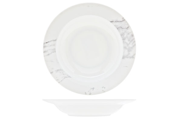 Diep bord rond 21,5 cm Carrara