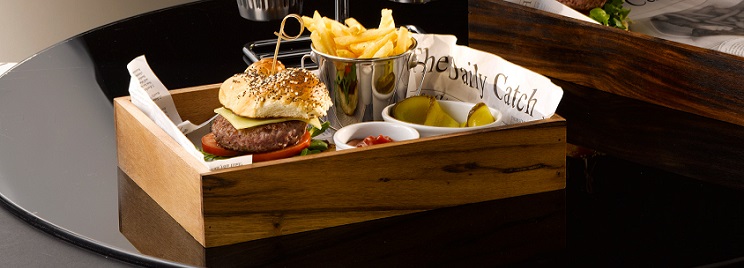 Display tray 32 cm Acacia