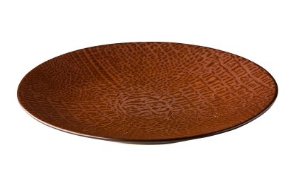 Bord rond 21 cm Croco