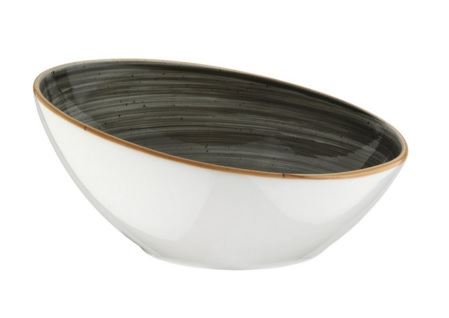 Kom schuin 18 cm Space Grey Aura