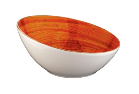 Kom schuin 18 cm Terracotta Aura