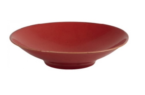 Diep bord op voet 26 cm Magma