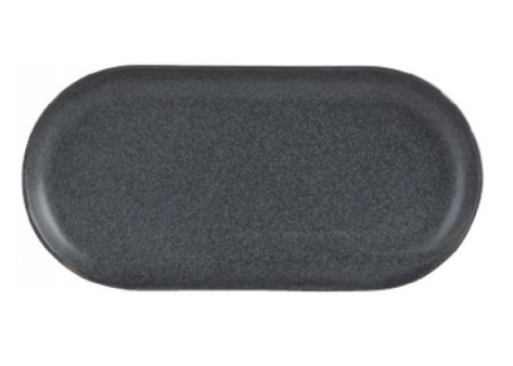 Bord ovaal smal 30 cm Graphite