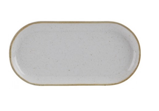 Bord ovaal smal 30 cm Stone