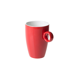 Beker 23 cl rood Bart Maastricht Porselein