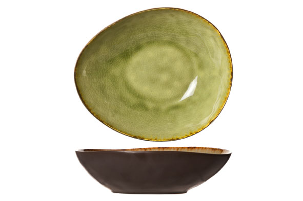 Diep bord ovaal 19,5 cm Mossa