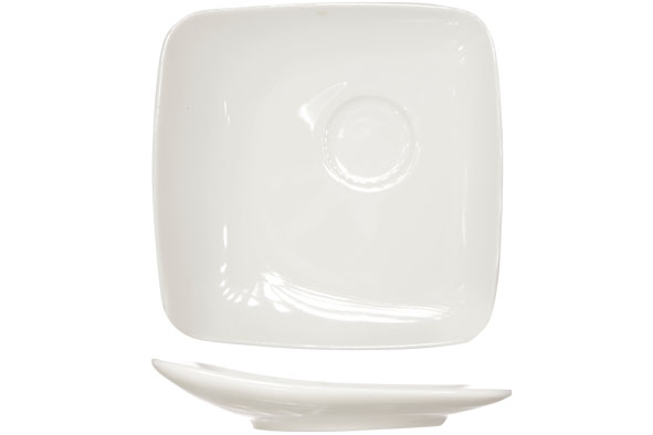 Schotel vierkant espresso 12 cm Buffet