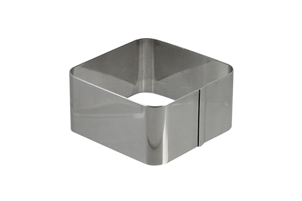 Garneercirkel vierkant 7 cm inox