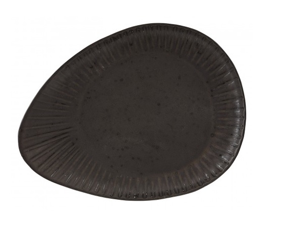 Bord ovaal 34 cm Rustico Flint