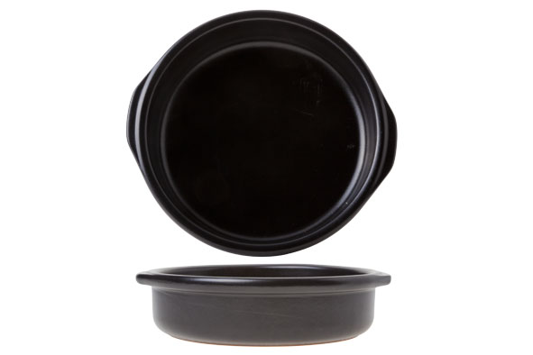 Creme Brulee tapas schaal zwart 17 cm