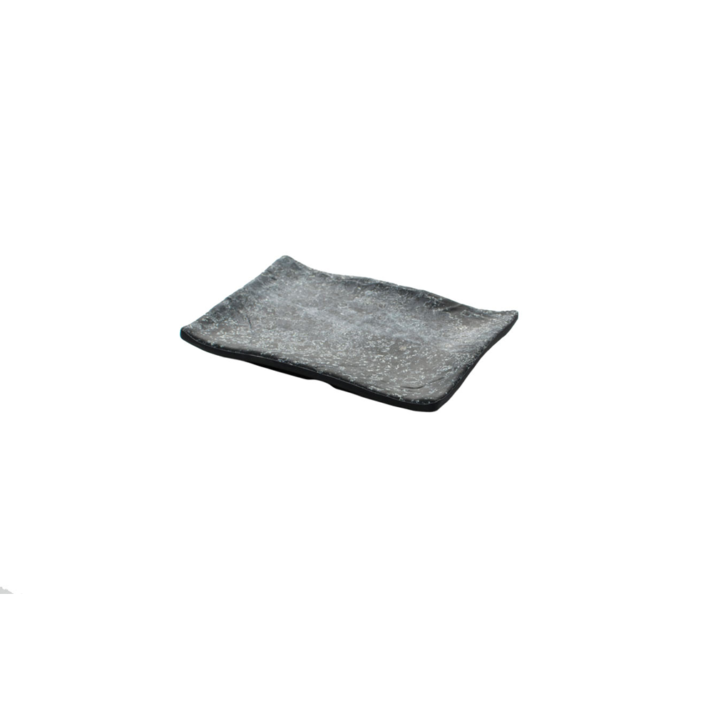 Schaal 13,5 x 10 cm Endure Melamine zwart/marmer