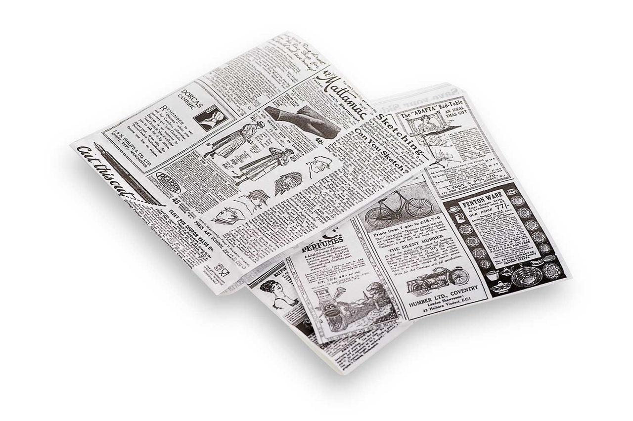 Vetvrij papier hamburger zakje Times 500 stuks