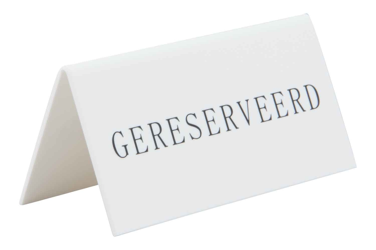 Bordje tafel gereserveerd set van 5 