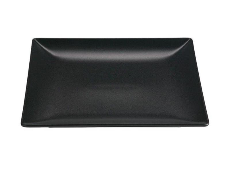Catastrofaal Besnoeiing variabel Vierkant bord 24 cm mat zwart - bordenenzo
