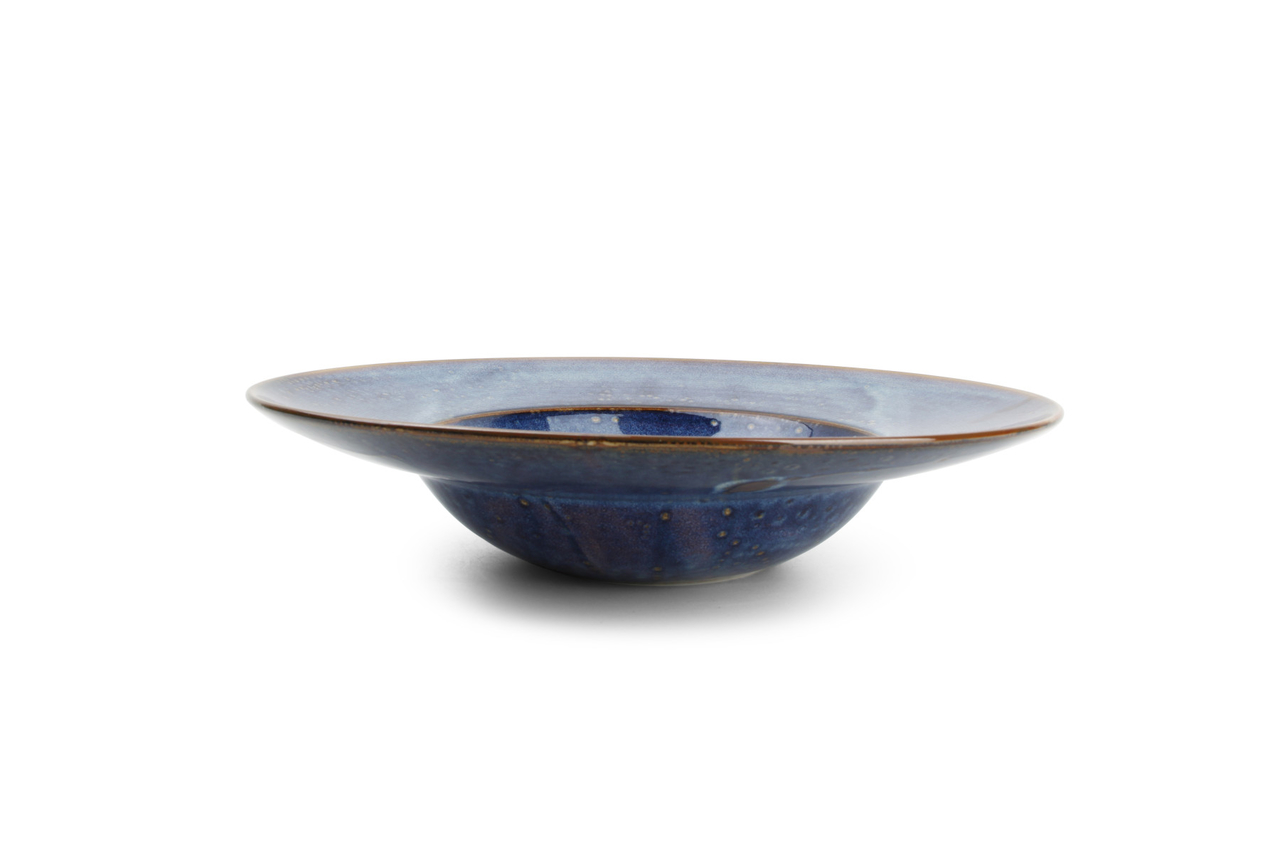 Bord diep met brede rand 27,5 cm Nova blauw