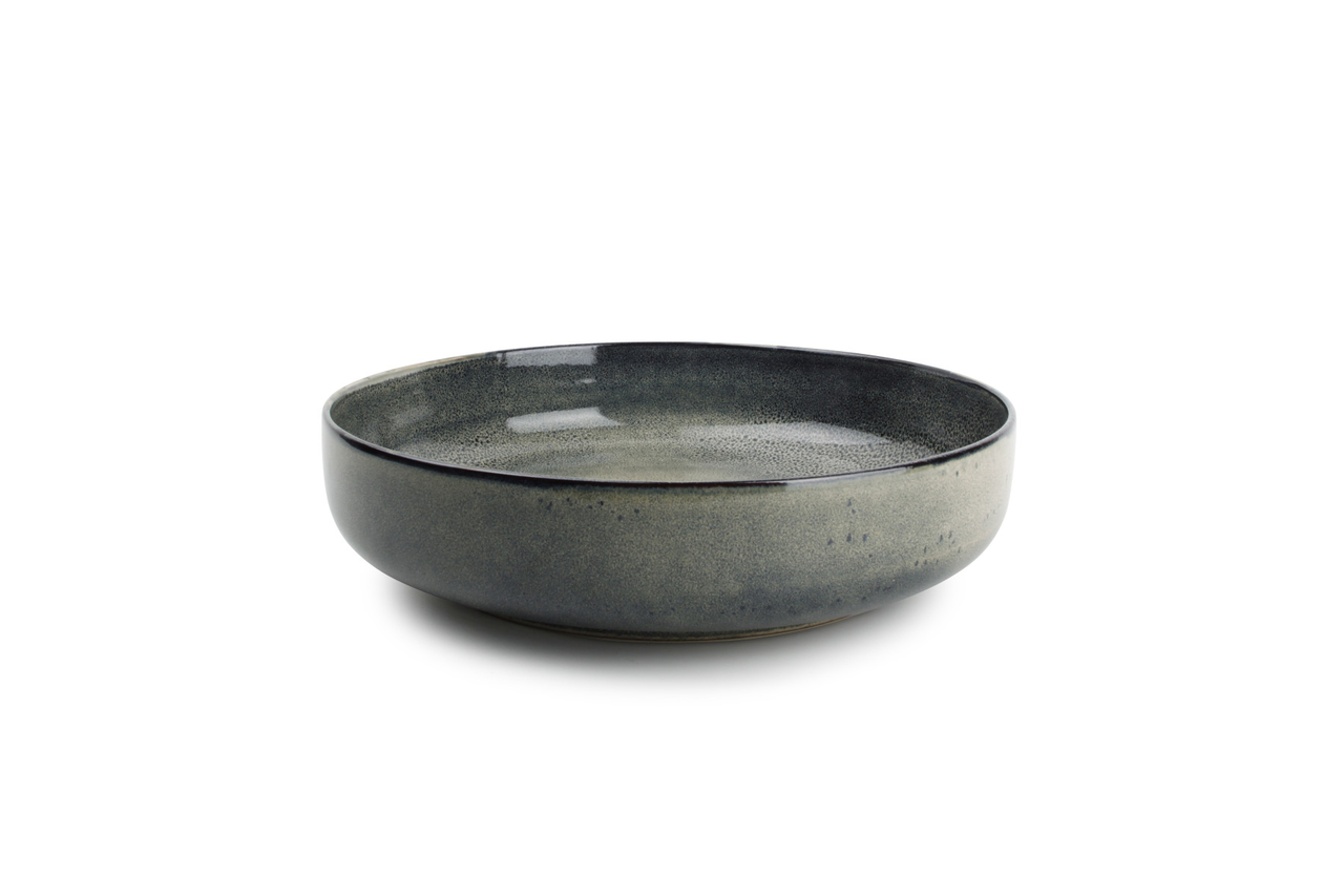 Serveerschaal 28 x 7 cm Meridian grijs/groen