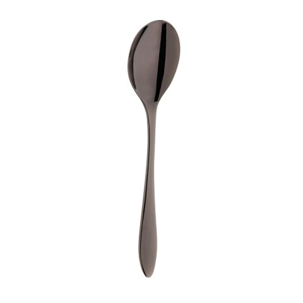 Dessertlepel Gioia Gun Metal zwart 18/10