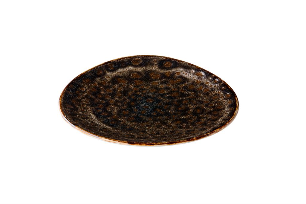 Bord 27 cm Triangle bruin Jersey