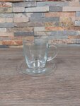 Theeglas 40 cl met schotel 14 cm