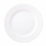 Bord 24 cm brede rand wit Gural Delta 