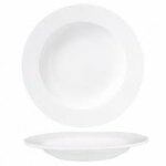 Diep bord 23 cm brede rand wit Gural Delta 