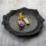 Natuursteen Lava Coral bord 32 x 28 cm Raw by RBC