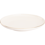 Bord 27 cm Wit Goud Ligne D'or