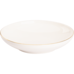 Diep Bord 19 cm Wit Goud Ligne D'or