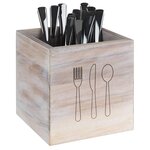 Bestekhouder 14 x 14 x 15 cm Vintage Light Bestekhouder 14 x 14 x 15 cm Vintage Light