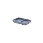 Schaal 2-vaks 13 x 8 cm Endure Melamine grijs Schaal 2-vaks 13 x 8 cm Endure Melamine grijs
