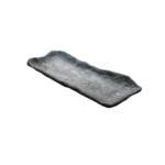 Schaal 27 x 11 cm Endure Melamine zwart/marmer