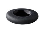 Bord donut 22 cm Vulcano zwart Raw by Kevala_