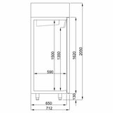 Koelkast 1200L RVS Combisteel