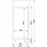 Koelkast 1400L RVS Mono Block Combisteel